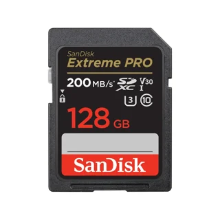 کارت حافظه SD سندیسک Extreme Pro V30 ظرفیت 128 گیگابایت سرعت 200MB/s