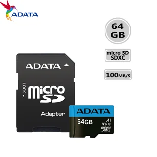 کارت حافظه‌ MicroSD ای دیتا مدل Adata Premier microSDHC ظرفیت 64 گیگابایت سرعت 100MBps