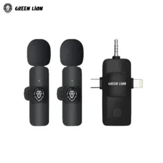 میکروفون بیسیم گرین لاین با گیرنده رابط 3گانه متصل