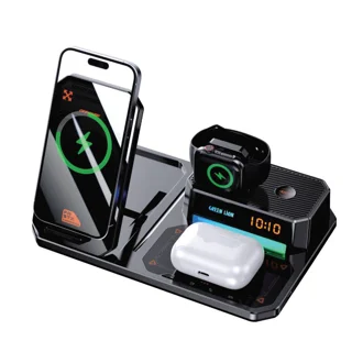 شارژر بی سیم رو میزی چند منظوره گرین لاین 6in1 Multifunctional Wireless Charger