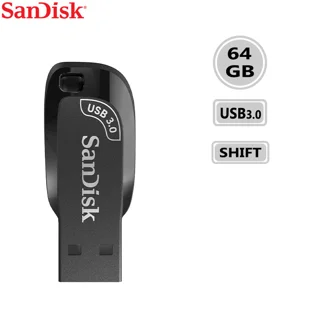 فلش مموری USB3.0 سن دیسک 64 گیگابایت مدل SanDisk ULTRA SHIFT CZ410