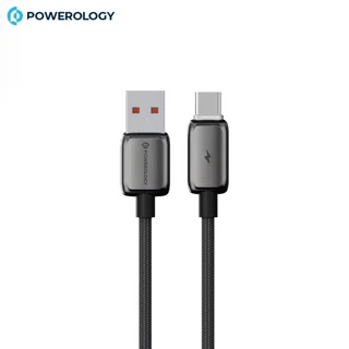 کابل شارژ و دیتا USB-A به Type-C پاورولوژی ZINCO طول 1متر